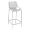 Arrochar Outdoor Polypropylene Bar Stool In White