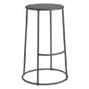 Matron Industrial Metal Stool In Raw