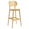 Romney Wooden Bar Stool In Natural Oak