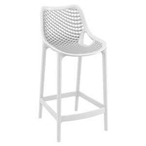 Arrochar Outdoor Polypropylene Bar Stool In White