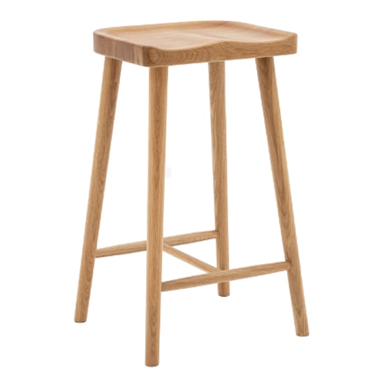 Tanta Wooden Bar Stool In Natural